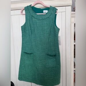 Eliza J Textured Green Mini Dress